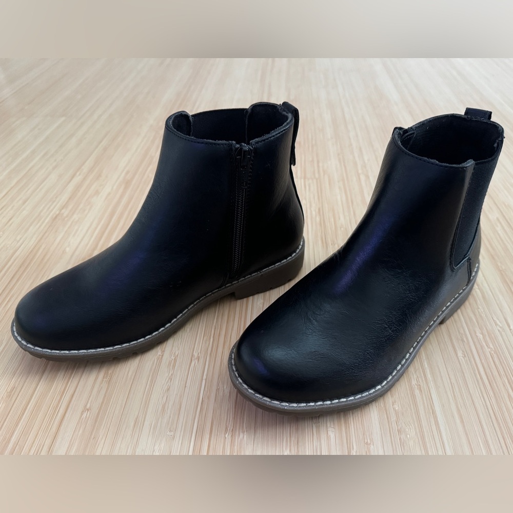 The Children’s Place Boys Dress Comfort Chelsea Ankle Boots - Black - Size 4